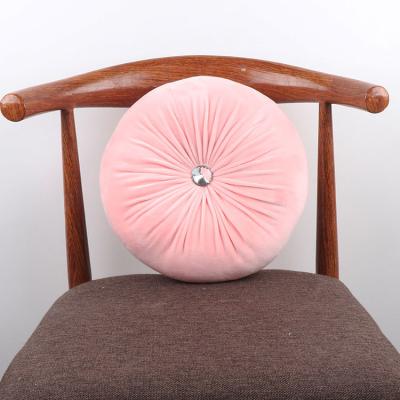 China Hot Selling Memory Solid Color Round Chair Cushion PP Cotton Stuffed High Quality Soft Sofa Cushion Room Decoration Plush Pillow for sale