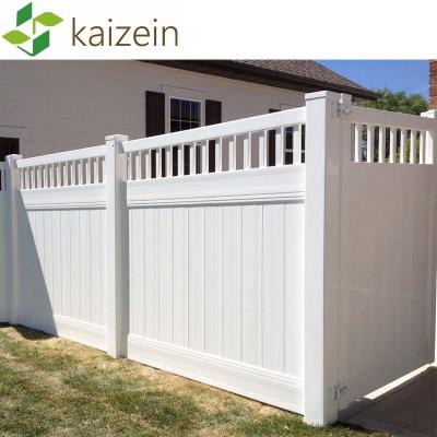 China Easily Assembled Plastic Fence Garden White PVC Vinyl Privacy Panels for sale