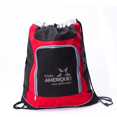 China Factory Price 210D Recyclable High Quality Polyester Custom Drawstring Bags for sale