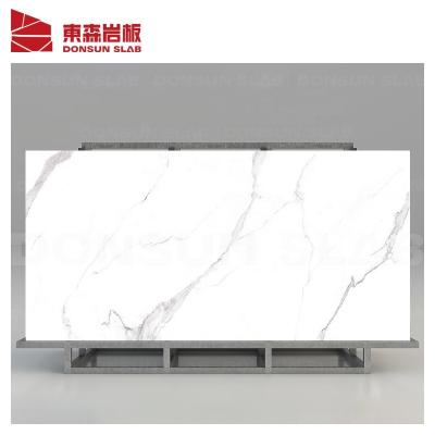 China 9mm Matt Glazed Metal Tiles and Porcelanato Porcelain Glazed Finish Polished White Slabs for Kitchen and Living Room for sale