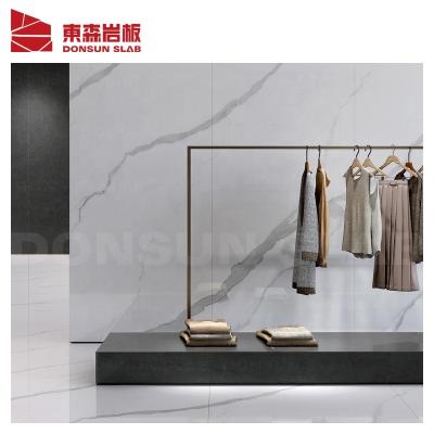 China Largest Glazed Statuario Porcelain Slabs Of Metal Tiles That Look Like Marble For Public Spaces for sale