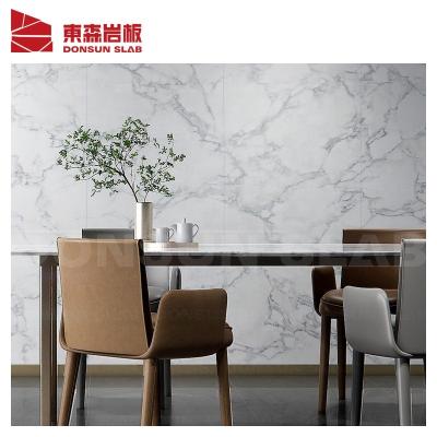 China Large Format Glazed White Marble Metallic Tiles Arabescato Vagli Porcelain Tiles Interior Wall for sale