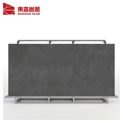 China Modern hot sale 3200*1600mm large format concrete look porcelain cement tile for offices and showrooms floor for sale