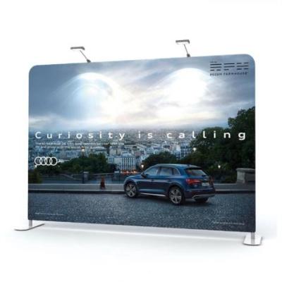 China Popular Portable Exhibition Backdrop 2020 High Quality Sign Customized Reusable 10ft Exhibition Stand Display for sale