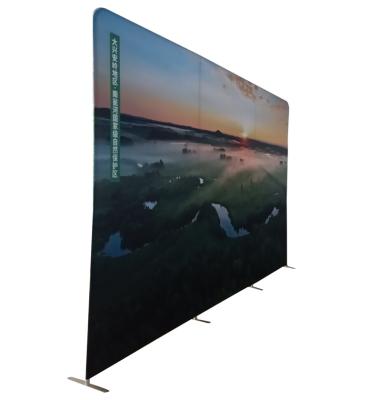 China Advertising Hot Selling Promotion Event 20ft Custom Portable Design Tension Fabric Display Wall for sale