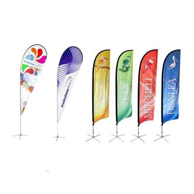 China Polyester Feather FLYING Promotional Upright Flags for sale