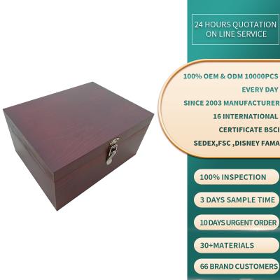 China Best Luxury Recyclable Hot Sale Quality Storage Wooden Box Gift Packaging for sale