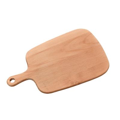 China Disposable Beech Wood Tray Chopper Pizza Dish Bread Board Snack Tray Wooden Dinner Dish for sale