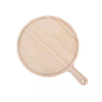 China Disposable Wooden Round Panel Household Rectangular Grill Pizza Steak Bread Cake Cake Food Baking Tray for sale