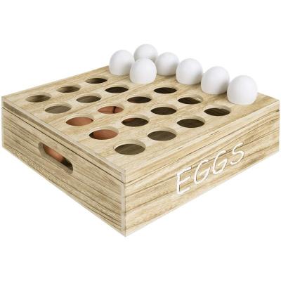 China Multifunctional wooden storage egg storage box with acrylic storage box egg storage box for sale