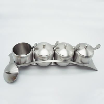 China High Quality Viable Hot Sale Metal Stainless Steel Sugar Spice Container Household Kitchen Accessories for sale