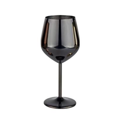 China Stainless Steel 350ml Modern Tall Wine Champagne Colored Champagne Glass for sale