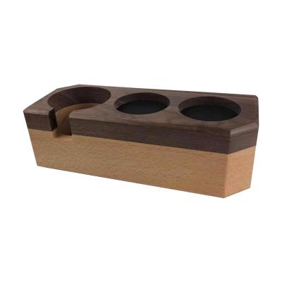 China Low Price High Price Stuffer Stand Coffee Tool Stuffer Durable Solid Wood Non-Skid Holder for sale