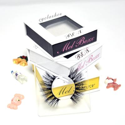 China Customized Long Long Box Natural Natural Mink Eyelash Fluffy Natural Mink Eyelashes for sale