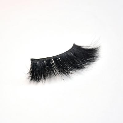 China Hot Sale Natural Long Mink Eyelashes 100% Real Mink Eyelashes With Packaging for sale