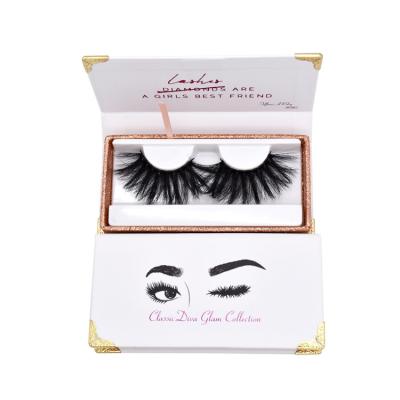 China Wholesale Custom Individual Seller Thick Mink Fluffy Eyelashes 25mm False Eyelashes False Eyelashes for sale