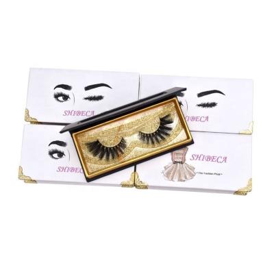 China Excellent Selling 6D Wick Faux Thick Mink Lashes Private Label Lashes for sale