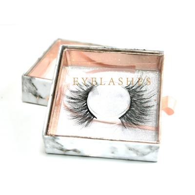 China Long Natural Hot Sale 100% Mink Eyelashes Custom Mink 25mm Lashes With Packaging Box for sale