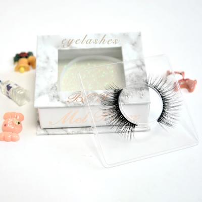 China Long Best Selling Natural Faux Mink Fur Eyelashes from Mink Eyelash Fluffy Wholesale 3d Eyelashes from Faux for sale