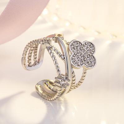 China Brand Fashion Rings Romantic Women Designer Supplier Adjustable Ring Stainless Steel Ring Ladies for sale