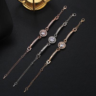 China High quality 2022 fashion hand hot women's soft bracelet simple temperament diamond bracelet Zircon flash bracelet for sale