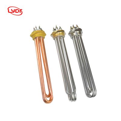 China Industry Heating Process LYDR Flange Wire Heater Element 12v 24v DC Flash Water Heater Element for sale