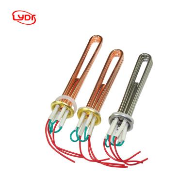 China Industry Heating Process LYDR High Efficiency Electric Heating Element , Electric Heater With Line For Commercial Water Heater for sale