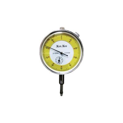 China High Accuracy 0-10mm 0.01 DI Measuring Graduation Style Dial Indicator Calibration Certificate Tool Flat Backs (DI0010-1 Yellow) for sale