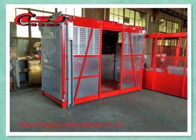 China Temporary Construction Electric Cage Hoist For Power Plants / Bridges Building for sale