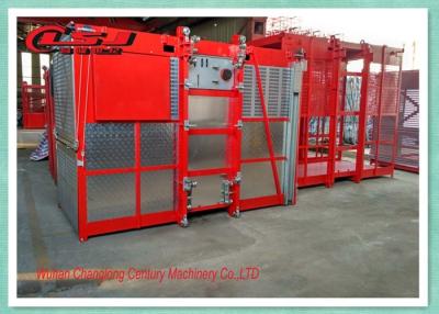 China Safety Double Cages Passenger And Material Hoist For Construction Vertical Transport for sale