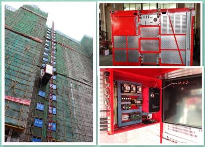 China Ernergy Saving Industrial Lift And Hoist With Single Cage / Two Cage For Construction for sale