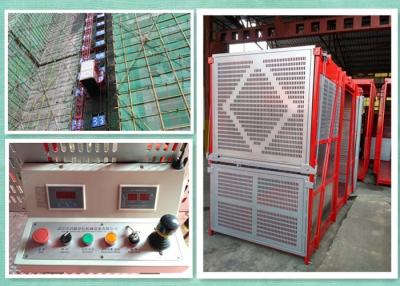 중국 건축자재를 위한 2*12kw 모터 건축 대지 감금소 호이스트 상승 판매용