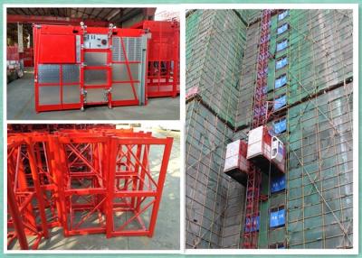 China 34m Speed Twin Cage Construction Hoist 2000kg Capacity For New Building for sale