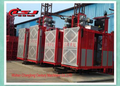 China Competitive prices 34m speed twin cage 2000kg capacity rack and pinion elevator for sale