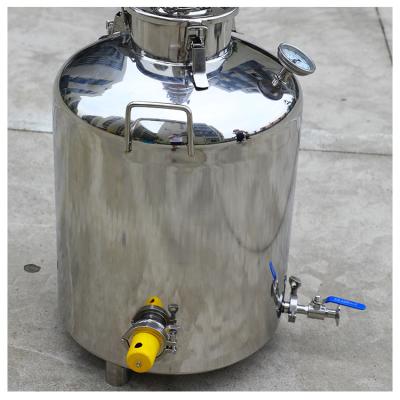 China food & Beverage factory household stainless steel wine fermenter 100L fermentation tank for vodka/liquor/wine/beer for sale