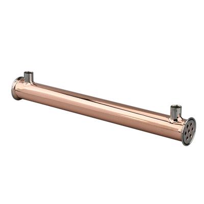 China Refrigeration Parts Red Copper Distillery Equipment Fittings Copper Deflegmator Thumb Stiller Condenser for sale