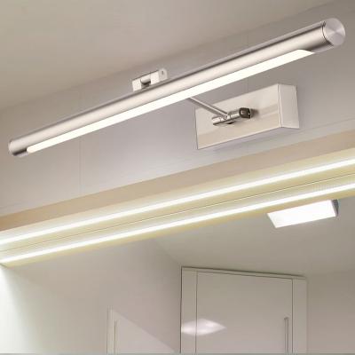 China Modern and simple bathroom makeup iron LED toilet mirror light anti-fog front light for sale