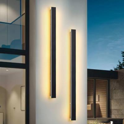 China Modern Minimalist Villa Outdoor IP65 150cm LED Courtyard Street Garden Yard Wall Waterproof Linear Lighting Wall Lamp for sale