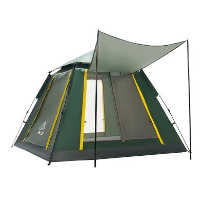 China New Arrival Straight Tying Type Glamping Outdoor Cotton Canvas Tent Spring Waterproof Camping Tent for sale