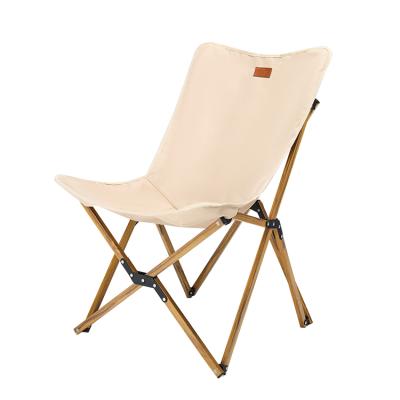 China Convenient to receive outdoor portable folding camping chair garden beach teak wooden chair for sale