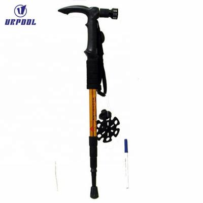 China EVA Adjustable Waking Sticks Trekking /Hiking Poles with led light for old man for sale