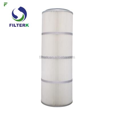 China Polyester With PTFE Membrane FILTERK GP32100 0.5 Micron Cylindrical Industrial Dust Collector Air Filter Cartridge for sale