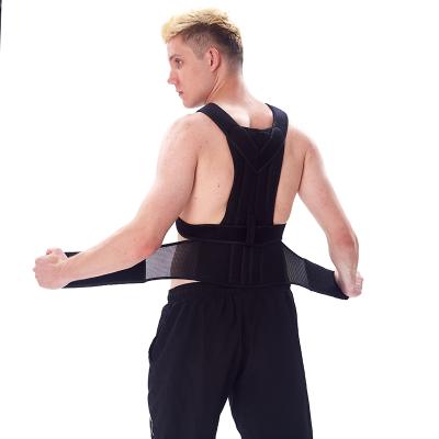 China New Customized Selling Adjustable Breathable Neoprene Back Support Brace Belt Posture Corrector Skin-friendly for sale