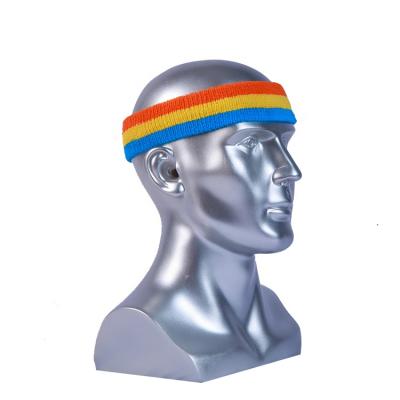 China 2021 Fashion Sports Reusable Headband Customize Logo Terry Headband Running Sweatband for sale