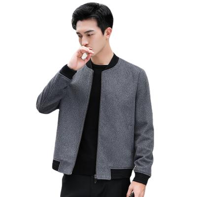 China Wen Clothing Western Style Luxury Men's Winter Jacket Black Real Wool Fur Jacket Anti-Shrink Custom Made OEM Customized for sale