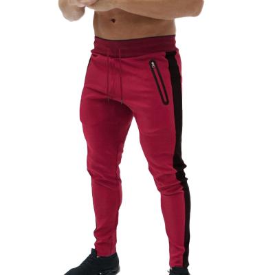 China Wholesale Fashion QUICK DRY Gym Pants Men Trackpants Single Stripe Jogging Sweatpants Sports Casual Pants for sale