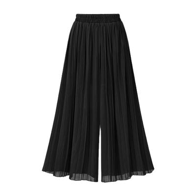 China Fashion Breathable Wide Leg Skirt Clothing Women's OEM/ODM Loose Comfy Chiffon Pants for sale