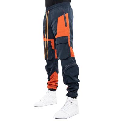 China 2021 Fashion Viable Autumn Moto Spring And Bike Pants Men's Patchwork Multi-pocket Zipper Straight Pants Men's Outdoor Clothing for sale