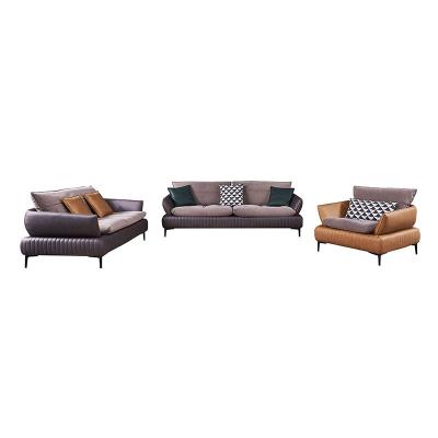 China Living Room Modern Wood Frame Hign Density Sponge European Sectional Solid Furniture Fiber Sofa for sale