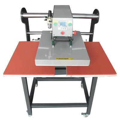 China Factory 50*70cm tabletop sublimation heat transfer machine pneumatic double station for fabric hot press machine for sale